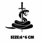 Small snake and sword