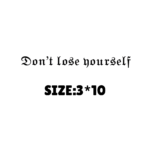 Don't lose your  self